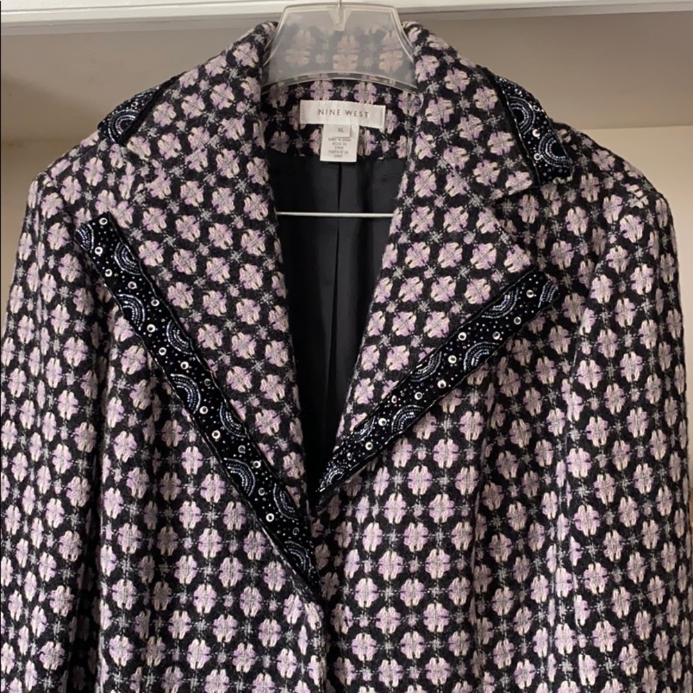 Nine West knee length wool coat